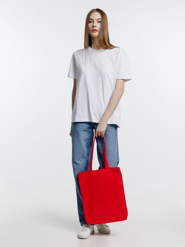 Холщовая сумка Strong 210, красная фото 3 Холщовая сумка Strong 210, красная фото 3