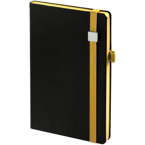 Ежедневник Ton Metal, недатированный, черный с желтым Ежедневник Ton Metal, недатированный, черный с желтым