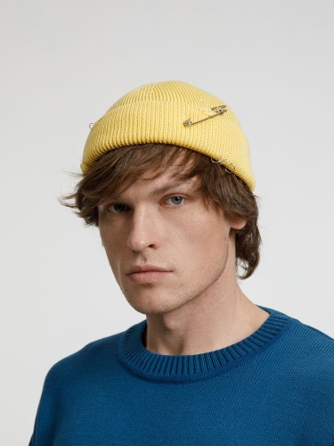 Шапка Pricker, желтая (попкорн) фото 4 Шапка Pricker, желтая (попкорн) фото 4