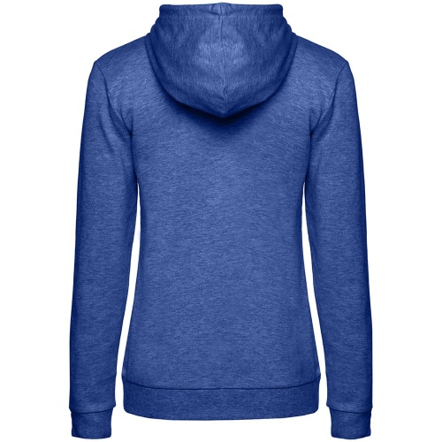 Толстовка с капюшоном женская Hoodie, ярко-синий меланж фото 3