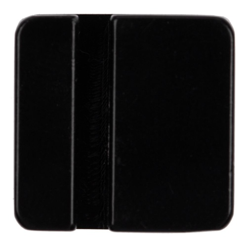 Квадратный шильдик на резинку Direct, черный фото 2