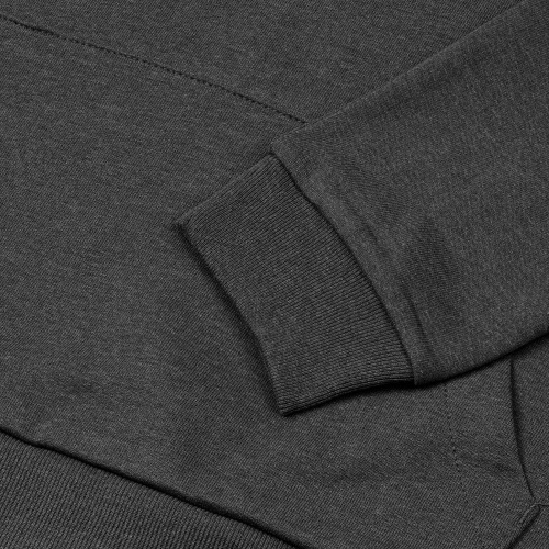 Толстовка с капюшоном унисекс Hoodie, серый меланж (антрацит) фото 5