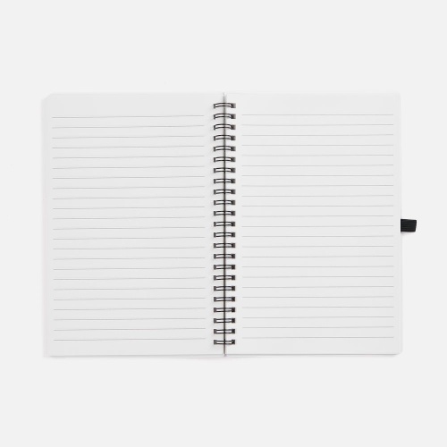 Блокнот на пружине Stone Line, белый фото 4 Блокнот на пружине Stone Line, белый фото 4