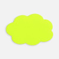 Наклейка тканевая Lunga Calum, L, желтый неон