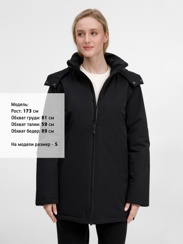 Куртка-парка унисекс Sfera, черная фото 6