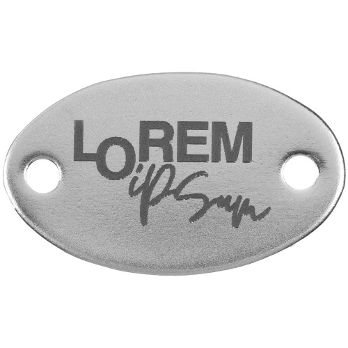 Шильдик металлический Alfa Oval, серебристый фото 3