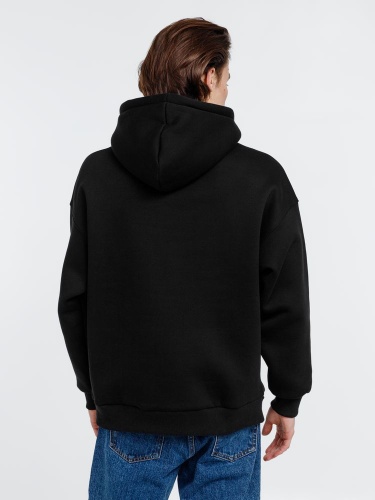 Худи оверсайз унисекс Go Easy, черное фото 3