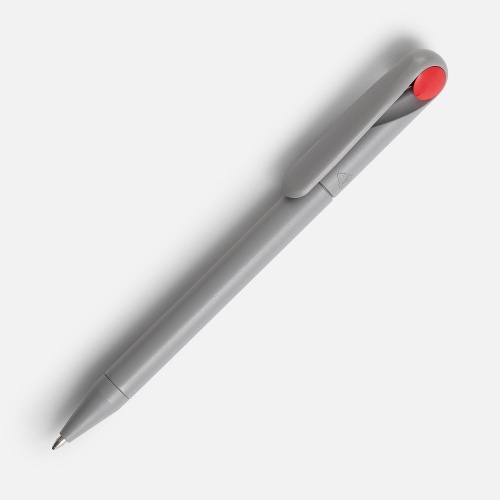 Ручка шариковая Prodir DS1 TMM Dot, серая с красным фото 2