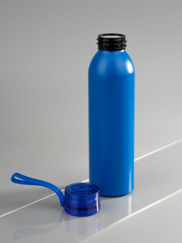 Бутылка для воды Brooke, матовая синяя фото 3 Бутылка для воды Brooke, матовая синяя фото 3