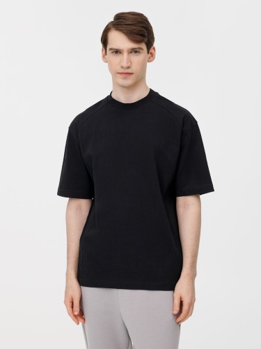 Футболка оверсайз унисекс Sideline, черная фото 6