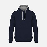 Худи унисекс Cameron, темно-синее с серым