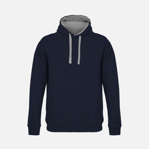 Худи унисекс Cameron, темно-синее с серым