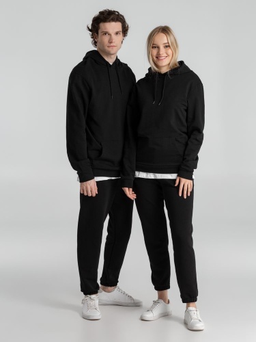 Толстовка с капюшоном унисекс Hoodie, черная фото 15