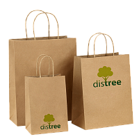 Пакеты бумажные  с логотипом