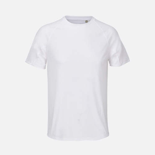 Футболка спортивная унисекс Vortex, белая фото 2 Футболка спортивная унисекс Vortex, белая фото 2