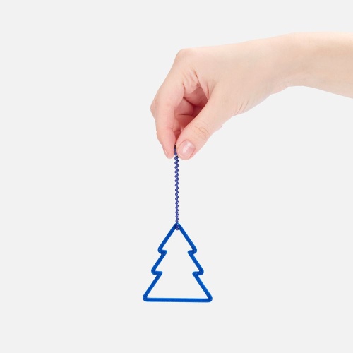 Подвеска «Елочка», 3D-печать, синяя фото 3 Подвеска «Елочка», 3D-печать, синяя фото 3