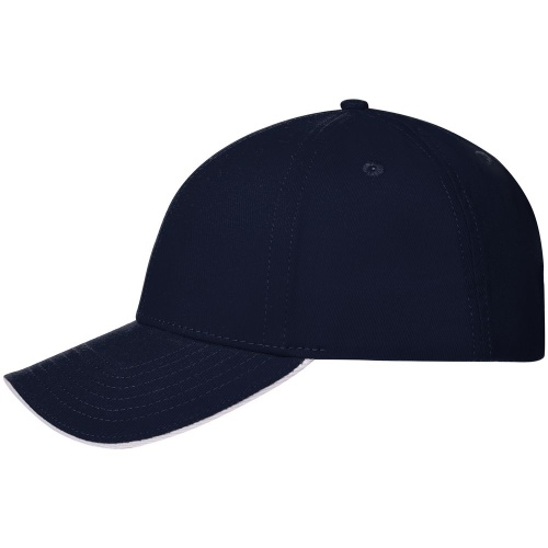 Бейсболка Spiker, темно-синяя с белым фото 2 Бейсболка Spiker, темно-синяя с белым фото 2