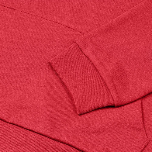 Толстовка с капюшоном унисекс Hoodie, красный меланж фото 5
