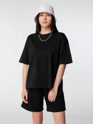 Футболка оверсайз женская Boxy Women, синяя (джинс) фото 3