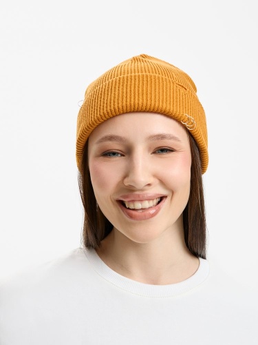 Шапка Ribelle, темно-желтая (горчичная) фото 3