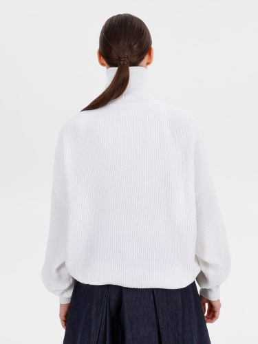 Джемпер Siluetti Birne, молочно-белый фото 3