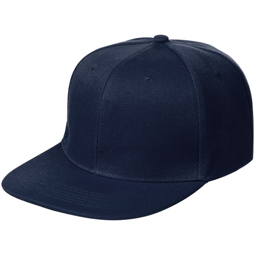 Бейсболка Snapback с прямым козырьком, темно-синяя фото 2
