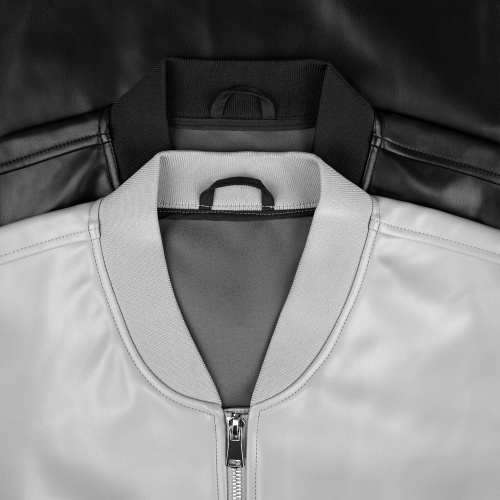 Бомбер из искусственной кожи Univer, черный фото 4 Бомбер из искусственной кожи Univer, черный фото 4