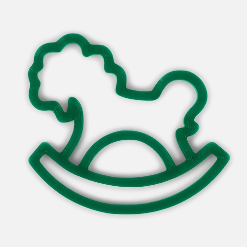 Подвеска «Лошадка-качалка», 3D-печать, зеленая фото 2