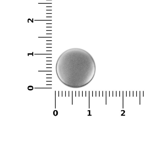 Кнопка Clavis, M, серебристая фото 3 Кнопка Clavis, M, серебристая фото 3