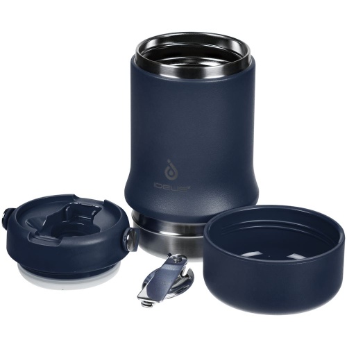 Термос для еды Tabenodo, темно-синий фото 3 Термос для еды Tabenodo, темно-синий фото 3