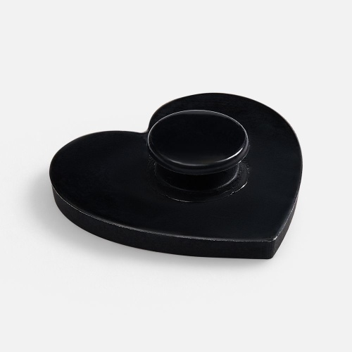 Джибитс из ПВХ «Сердце», черный фото 2