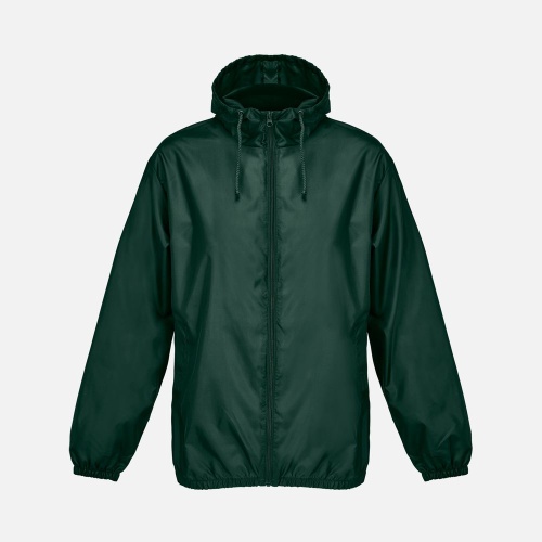 Ветровка унисекс Shield, темно-зеленая фото 2