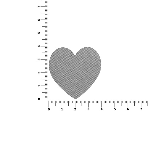 Наклейка тканевая Lunga Сor, M, серая фото 2