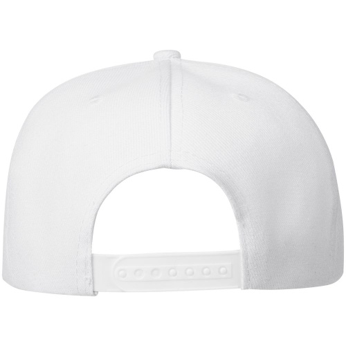 Бейсболка Snapback с прямым козырьком, белая фото 4