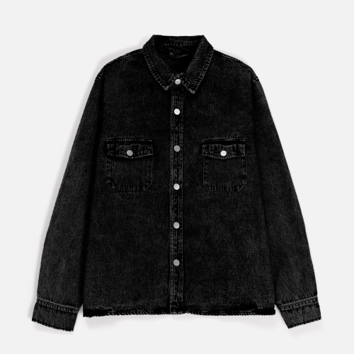 Куртка джинсовая O3, черная фото 2 Куртка джинсовая O3, черная фото 2