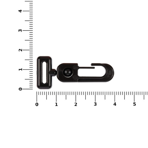 Застежка-карабин Сarabine, S, черный фото 2
