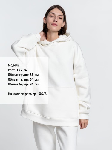 Худи Kulonga Oversize, ver.1, молочно-белое фото 6