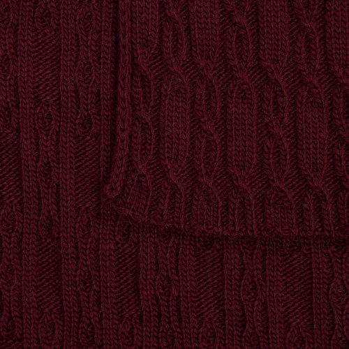 Плед Knitline, темно-красный (бордовый) фото 4