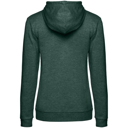 Толстовка с капюшоном женская Hoodie, темно-зеленый меланж фото 3