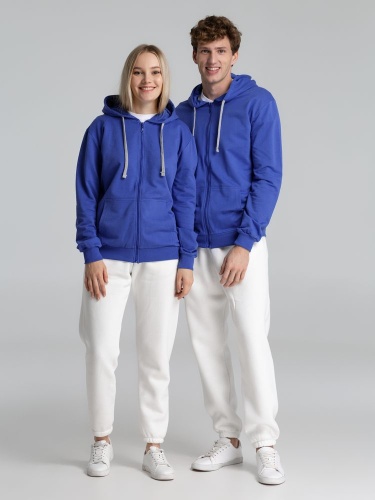 Толстовка на молнии с капюшоном Unit Siverga , ярко-синяя фото 14