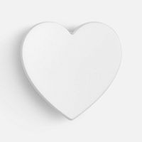 Джибитс из ПВХ «Сердце», белый