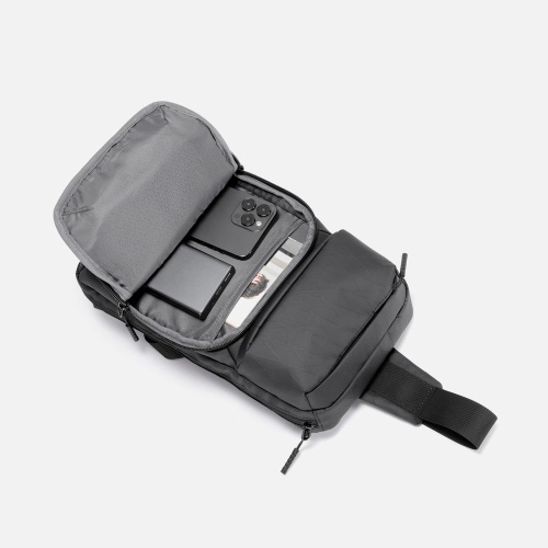 Рюкзак на одно плечо Jekko, черный фото 4