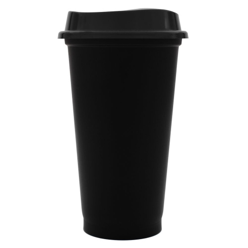 Стакан с крышкой Color Cap Black, черный фото 2