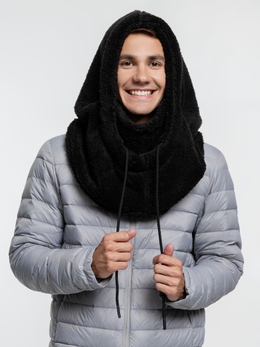 Балаклава-капюшон Flocky, черная фото 2