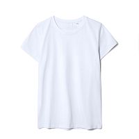 Футболка женская T-bolka Stretch Lady, белая (холодный оттенок)