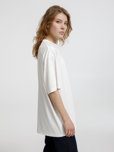 Футболка оверсайз унисекс Lavinia, белая фото 3