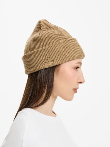 Шапка Ribelle, коричнево-бежевый меланж фото 3