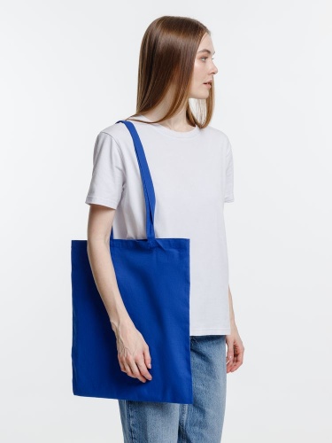 Холщовая сумка Optima 135, ярко-синяя фото 5