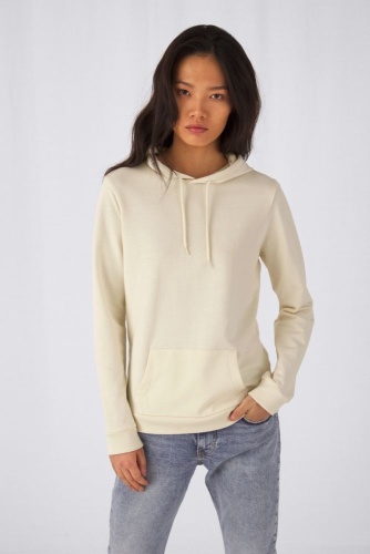 Толстовка с капюшоном женская Hoodie, серо-зеленая фото 5