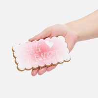 Пряник Aftertaste L с печатью на заказ, фигурная открытка